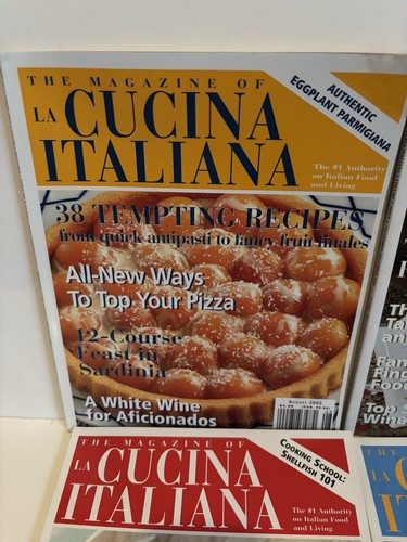 9 La Cucina Italiana Magazines Lot ITALIAN COOKING Recipe VENICE TUSCANY 2000-03 - Picture 16 of 16