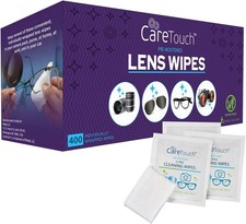 Care Touch Glasses Wipes, 400Ct - Lens Cleaning Wipes for Eyeglasses, Eyeglass I