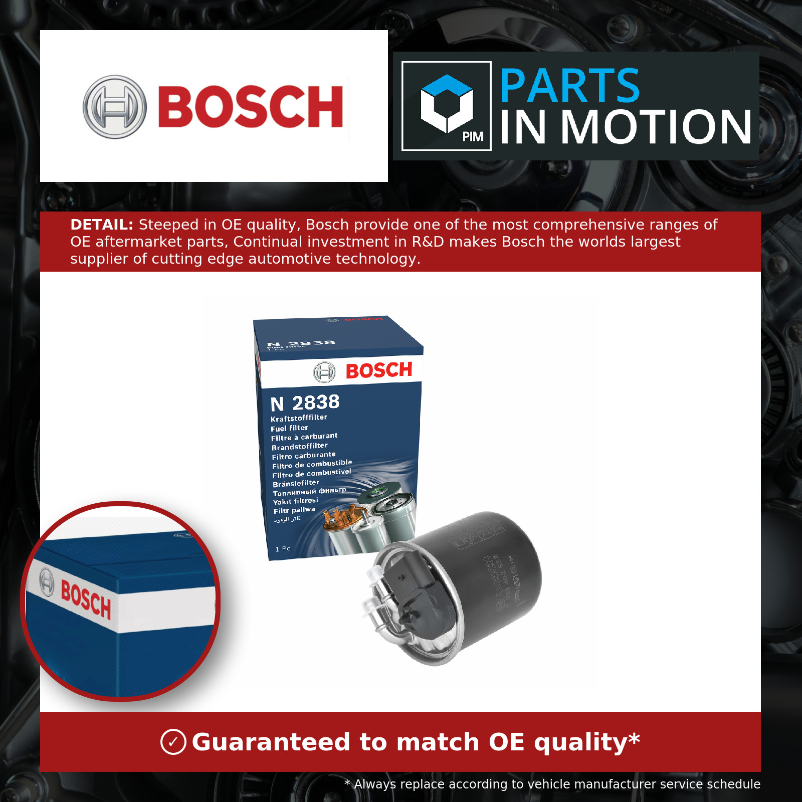 2x ✅Fits BOSCH F 026 402 838 Fuel filter ⭐UK Seller⭐ - Image 11