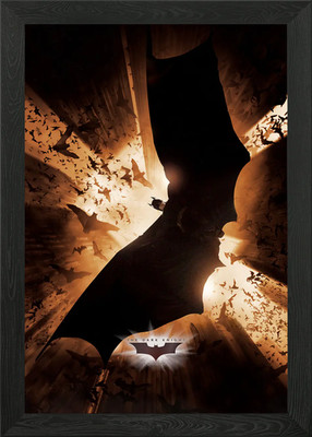 Batman Begins Filmkunst 5 gerahmte Wandbilder Poster Leinwanddruck Bild