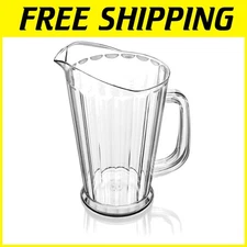 Restaurant-Grade Plastic Pitcher Set, 60 oz - Pack of 12