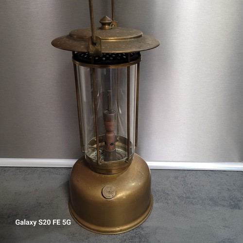 lampe pétrole ancienne Tito Landi Titus Pression Cuivre Et Verre - Imagen 14 de 21