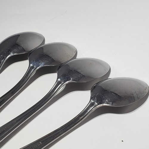Set of 4 Hampton Silversmiths Clark 6 5/8" Teaspoons Stainless 025 Discontinued - Picture 8 of 9