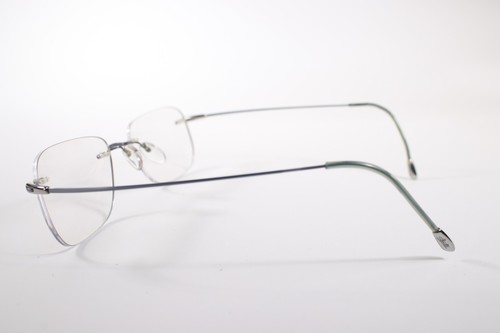 Silhouette Eyeglasses Silhouette Women Blue Rimless Titanium Glasses Frames - Imagen 3 de 4