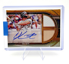 Topps 2025 Museum Collection #SPDRA-CK Colt Keith DUAL RELIC & AUTO /50 Tigers