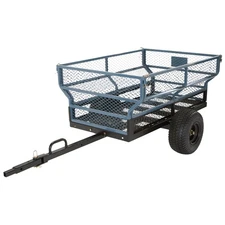 Strongway Utility Trailer, 1,400-lb. Load Capacity, 60in.L x 30in.W Deck