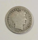 1907-O  Barber Dime - Good 90% Silver - Free Shipping New Orleans Mint