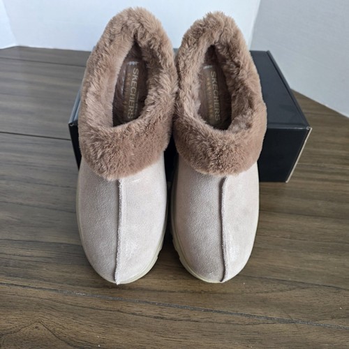 Skechers 45703 Tan Color Platform Slippers Y2K Slip On Clogs Women's Size US 11 - Picture 3 of 8