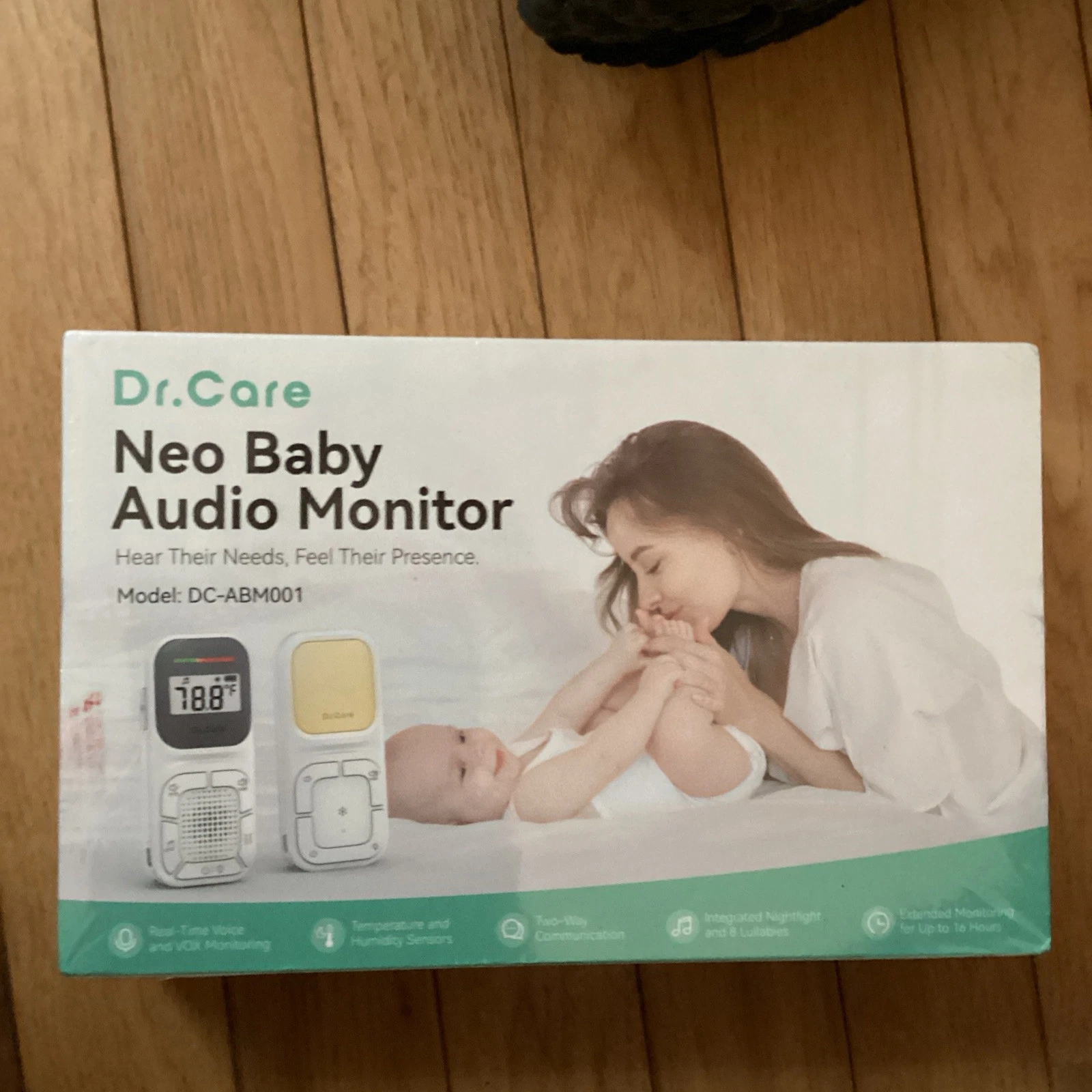 Dr.Care DC-AMB001 Neo Baby Audio Monitor Built-in Clip Night Light Two-Way Talk