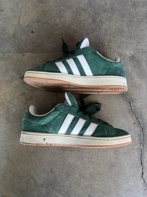 Adidas Suede Green Campus Shoes Size 12 Pre Owned