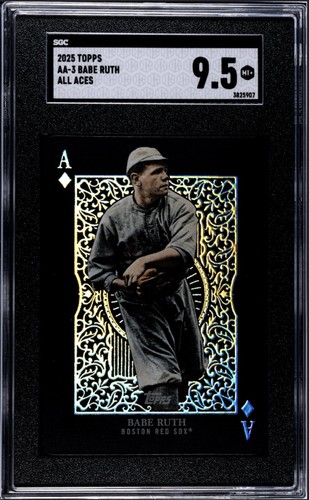 2025 Topps Babe Ruth #AA-3 All Aces Case Hit SSP SGC 9.5 Mint Boston Red Sox