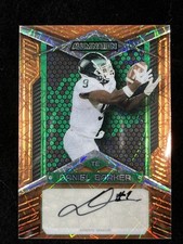2023 Wild Card Alumination Draft Football Daniel Barker Orange Auto /75
