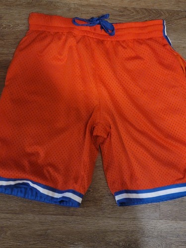 Vintage Revesible Starter Shorts blau & orange Alligatoren/Tritte/Broncos Unterteile Y2K - Bild 1 von 7