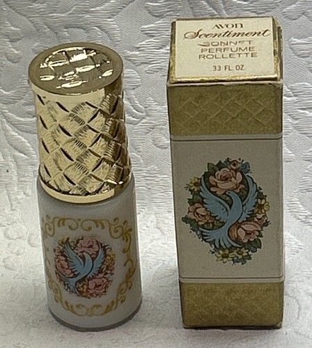 Vintage Avon Scentiment Sonnet Perfume Rollette .33 OZ. NOS In Original Box - Picture 1 of 5