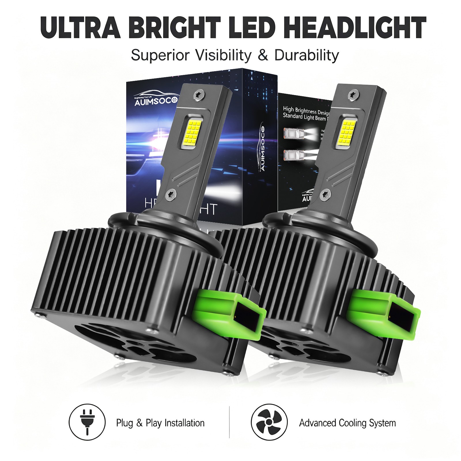 Audi R8 2015-2016 Low/high beam headlights 2 pcs
