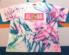 Mojis Aloha Limited Edition Shirt Made In USA Graphiti AOP Honolulu Hawaii XL