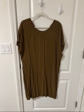 Madewell Downtown Tie Back Olive Dress Size L