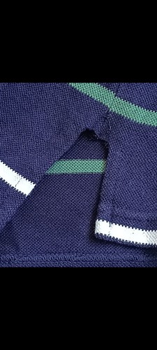 The Championships Wimbledon Polo Shirt by Kent & Curwen Purple Striped Size XL - Picture 5 of 9