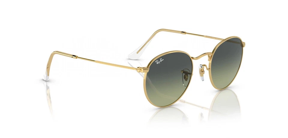 OCCHIALE DA SOLE RAYBAN RB 3447 001/BH 50  ROUND METALLO STILE VINTAGE NUOVO - Immagine 3 di 3