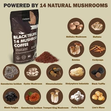 14 in 1 Superfoods Mushroom Coffee Instant Coffee For Energy Focus Digestion US