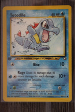 Pokemon TCG Totodile 80/111 Neo Genesis Regular 1st Edition
