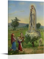 Art Poster of The Cathedral of The Apparition of Our Lady of Fatima Canvas Art