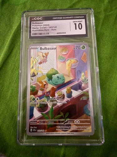 Pokémon Bulbasaur 143/142 CGC 9.5 2024 Pokémon Stellar Crown PSA