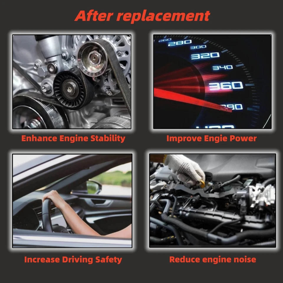 Serpentine Belt For Chevry GMC C1500 C2500 K1500 K2500 Suburban Pickup 6PK2500 - Image 3 of 4