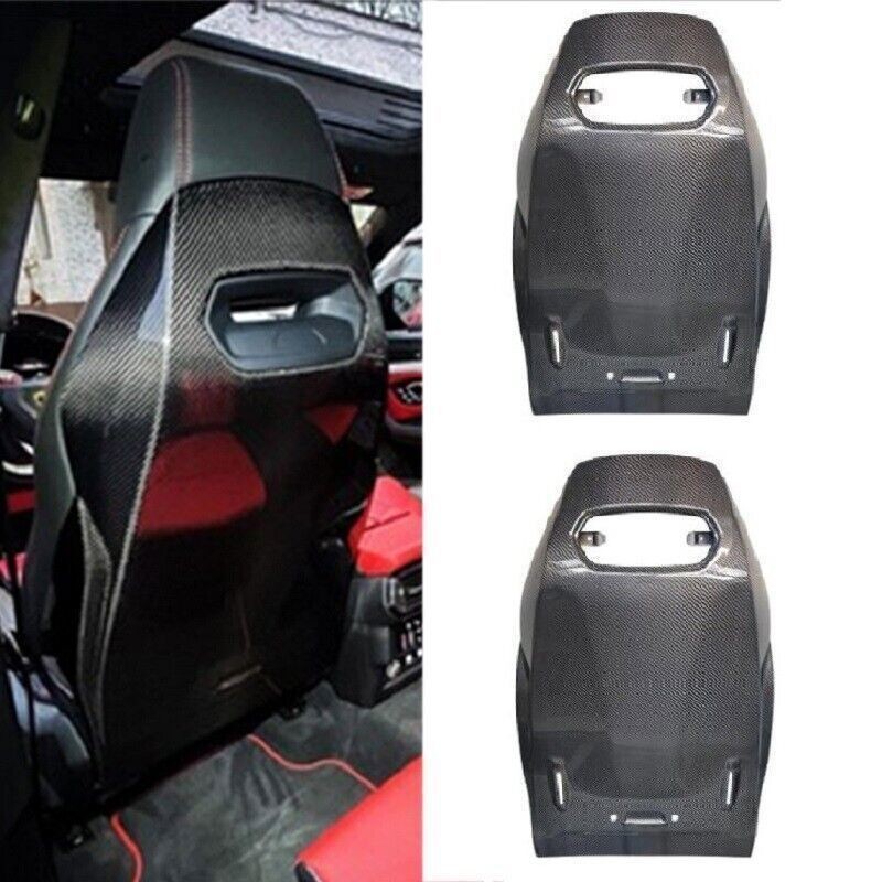 Dry Carbon Fiber Interior Seat Back Cover Trims For Lamborghini URUS 2018-2022