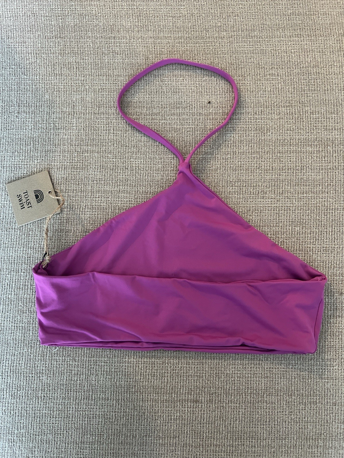 Toast Swim Apex Orchid Bikini Top Size S