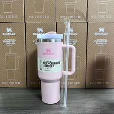 2026 Spring Large Capacity Water 40 Oz Cup Handle Straw Insulated Bottle Mug