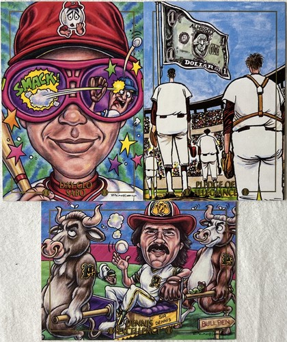 Cardtoons Sports Parody Promo Card Set Of 3 Cards P1-P3 Dreds Pathetics