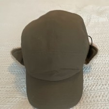 Brown Trapper Hat for Men with Ear Flaps Adjustable Winter One Size Solid Casual