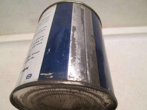1960s era GULF VALVETOP OIL Old Metal Oil TIN Can FULL VINTAGE ANTIQUE - Picture 7 of 9