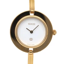 Pre-owned Gucci GP 1100-L Quartz Women's Watch with Interchangeable Bezel in 10 