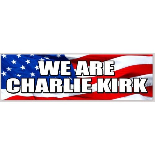 Bandiera Da Giardino 3x5 Ft Con Scritta 'We Are Charlie Kirk' – Unilaterale In Poliestere Per Esterni