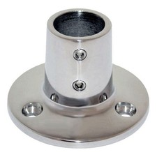 Whitecap 6039C 90 Stainless Steel Round Rail Base Fitting for 7/8" O.D. Tube