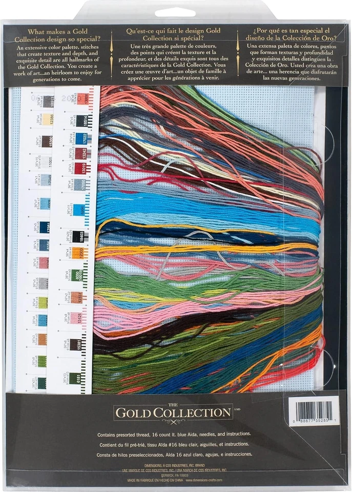 Gold Collection Lakeside Village Advanced Cross Stitch Kit - 15" x 12" Design - Image 4 of 4