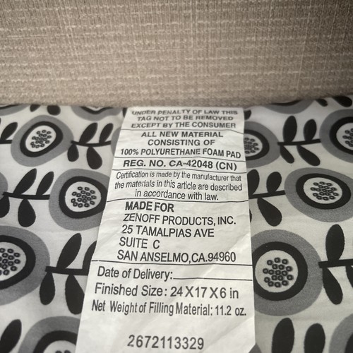 My Brest Friend Original Nursing Pillow- MIDNIGHT POPPIE - Picture 5 of 6