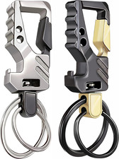 2Pcs Key Chains for Men Carabiner Keychain Car Keychain Heavy Duty Business Key