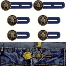 6 Pcs Button Extender for Trousers, Button Waist Extender, Pants Waist Extend