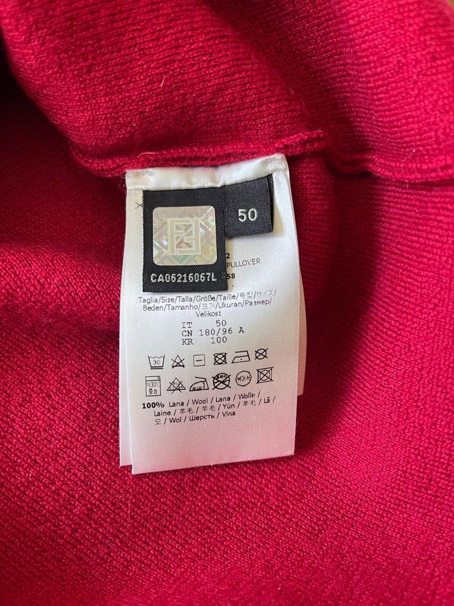 Red fendi best sale jumper