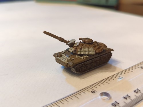 Micro Machine Plastic M-60 Patton Tank in 2 tone Brown Camo - rare color! (1998) - Picture 3 of 11