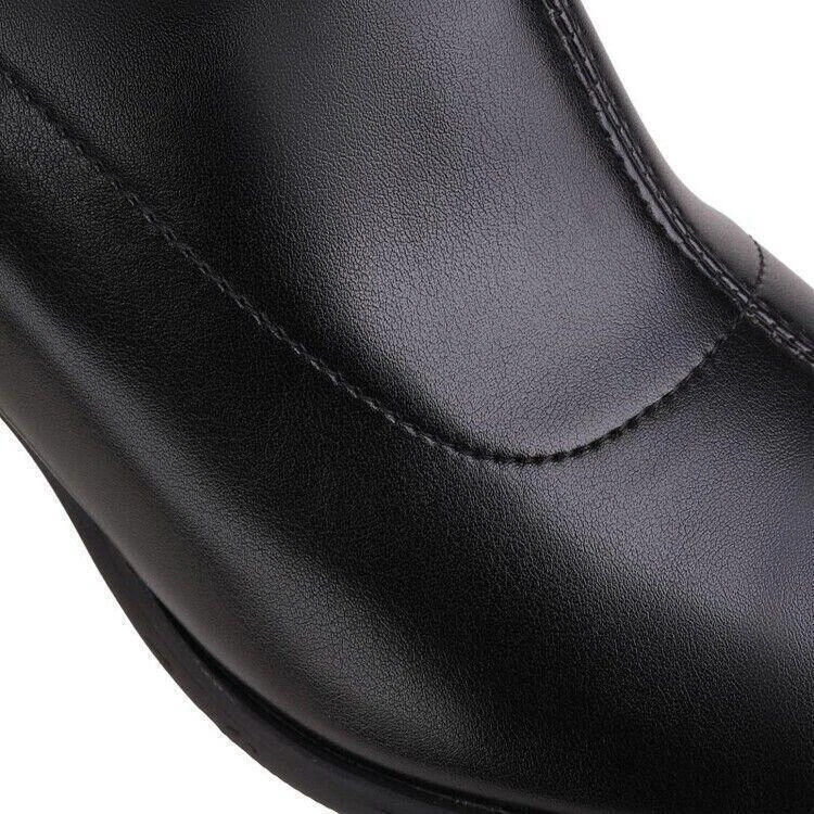 Zapatos para mujer punta abierta cremallera lateral sobre la rodilla botas tacones de aguja elásticos tacones altos Foto 3 de 4