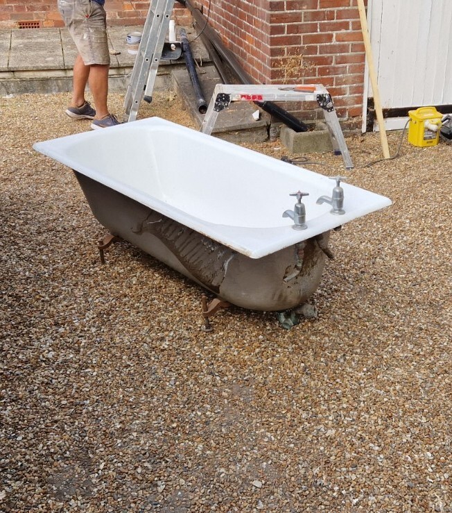 cast iron bath tub eBay