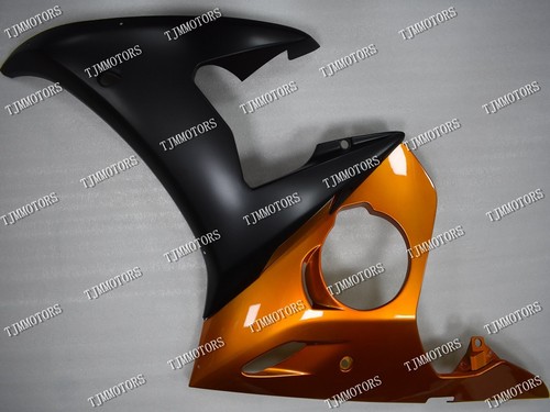 Fit for 2005 YZF R6 Matt Black Orange ABS Injection Bodywork Fairing Panel Kit - Picture 2 of 9