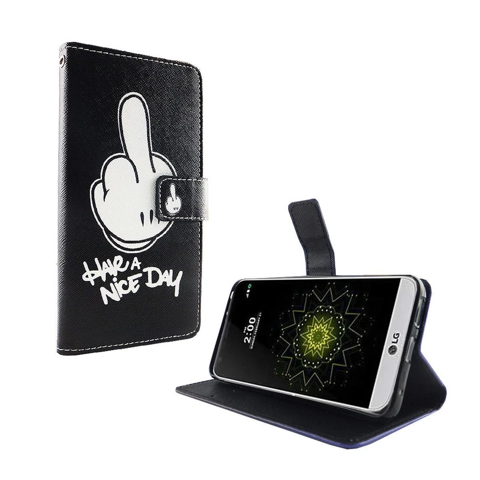 Custodia cellulare Protettiva per LG G6 Cover Borsa Wallet Bumper Nuovo - Immagine 2 di 4