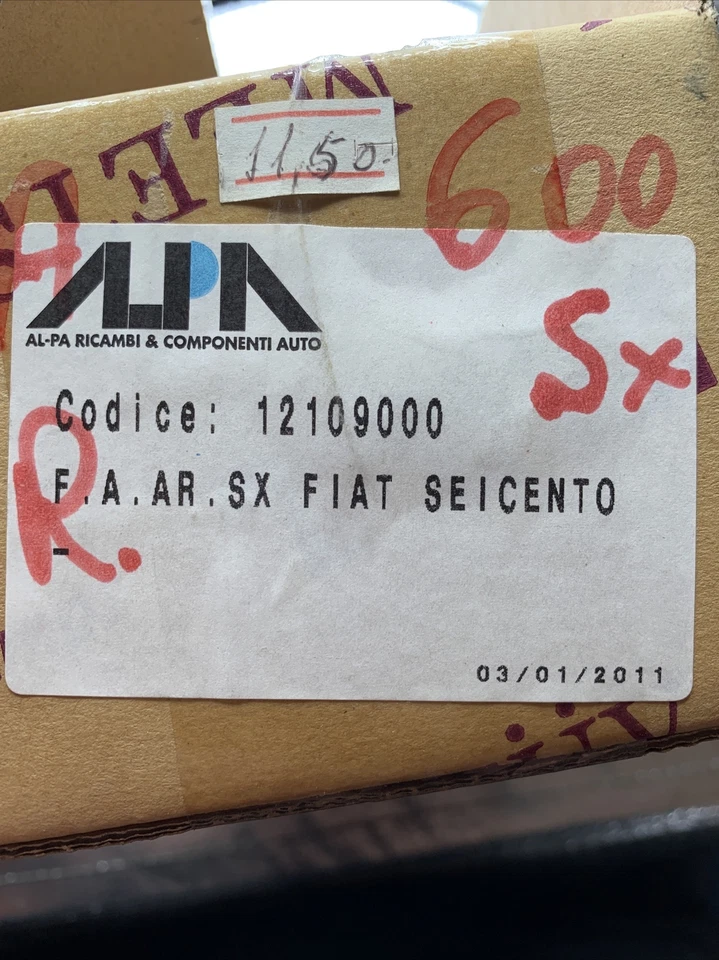 12109000 Left Front Arrow TYC Fiat Seicento 1998-2010 Genuine OEM - Image 4 of 4