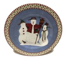 Sakura by Oneida Plate SNOWMAN Holding Broom ...
