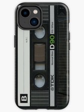 NEW Black Retro Cassette Tape Tough Phone Case For iPhone